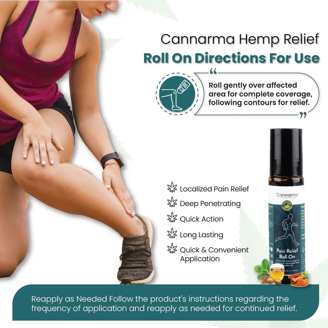 Cannarma Pain Relief Rollon | Heals Back Pain, Muscle Pain