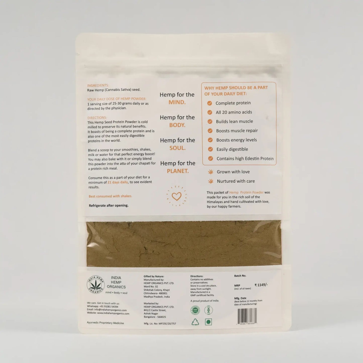 Cannabliss Hemp Protein Powder