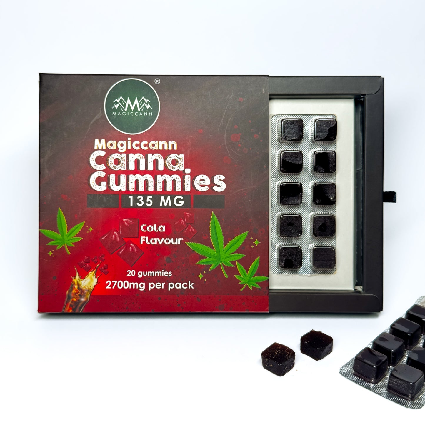 Magiccann Canna Gummies - Premium Cannabis infused gummies - Extra Strong : 2700Mg (135mg Each Gummy)