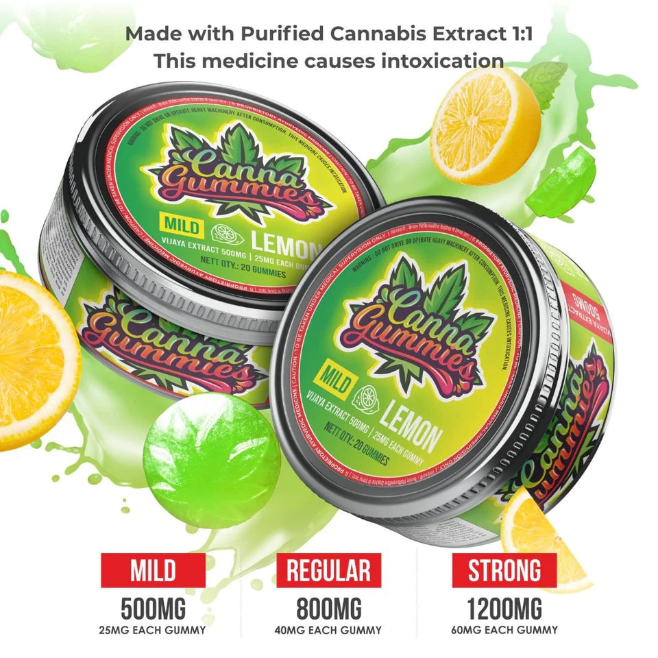 Cannabis Infused Gummies 1:1 - Lemon