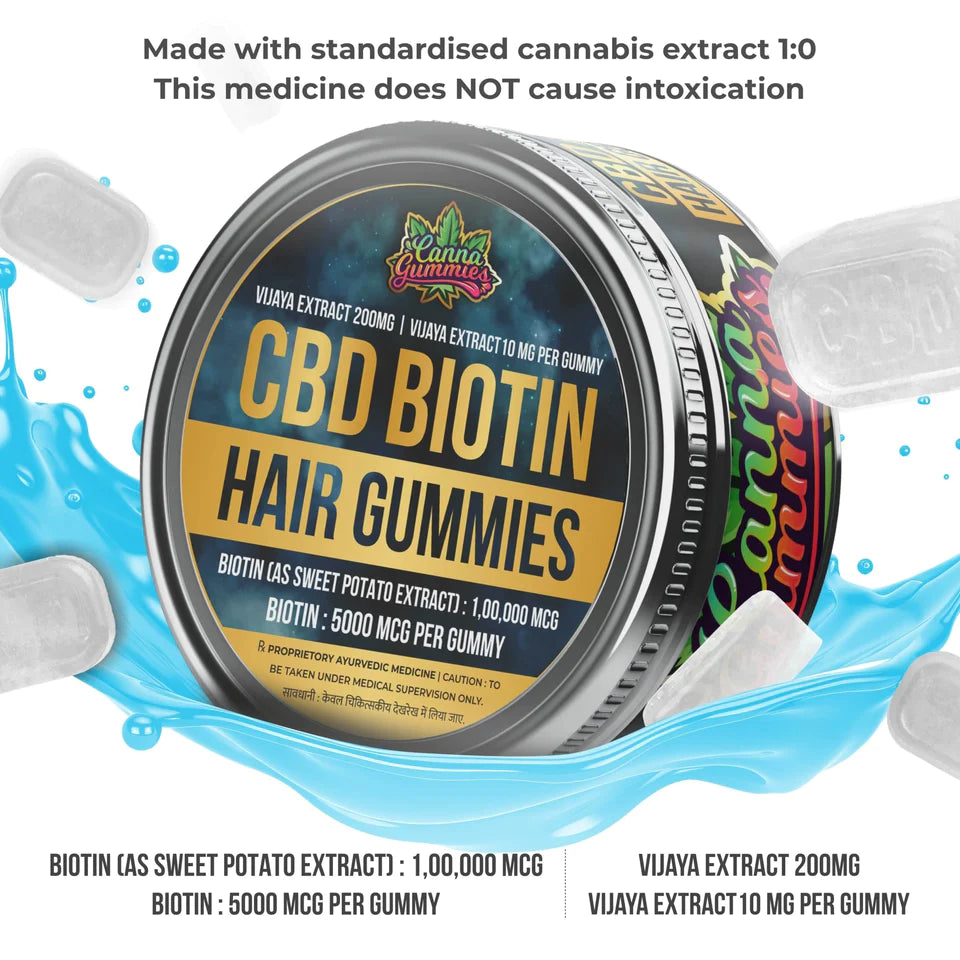 CBD + Biotin Hair Gummies 20 Pcs