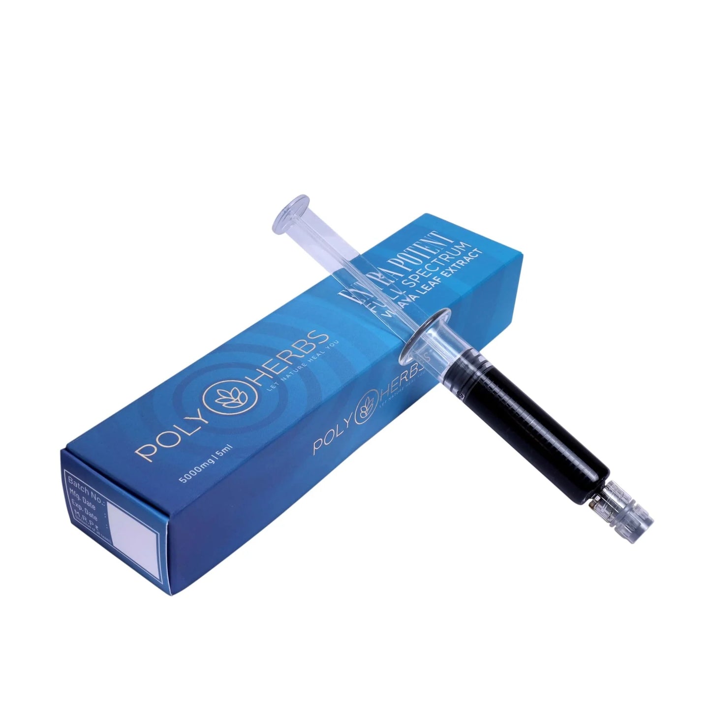 PolyHerbs Extra Potent Vijaya Leaf Extract Syringe 5000mg – 5ml RAW