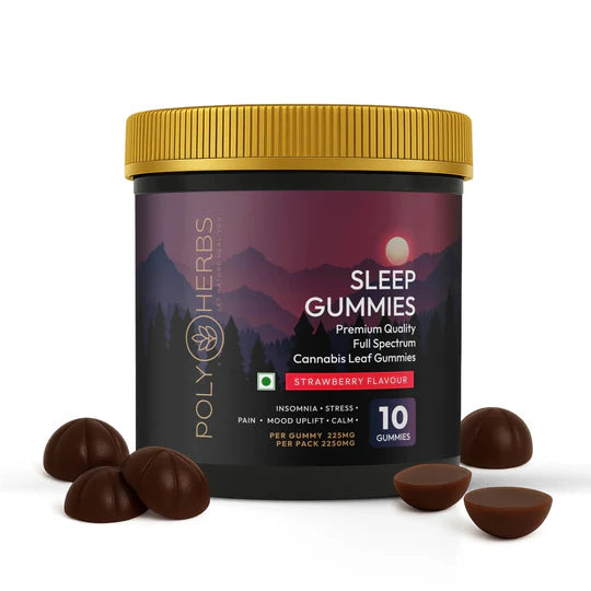 Polyherbs SLEEP Strong CBD Gummies 225mg Per Gummy