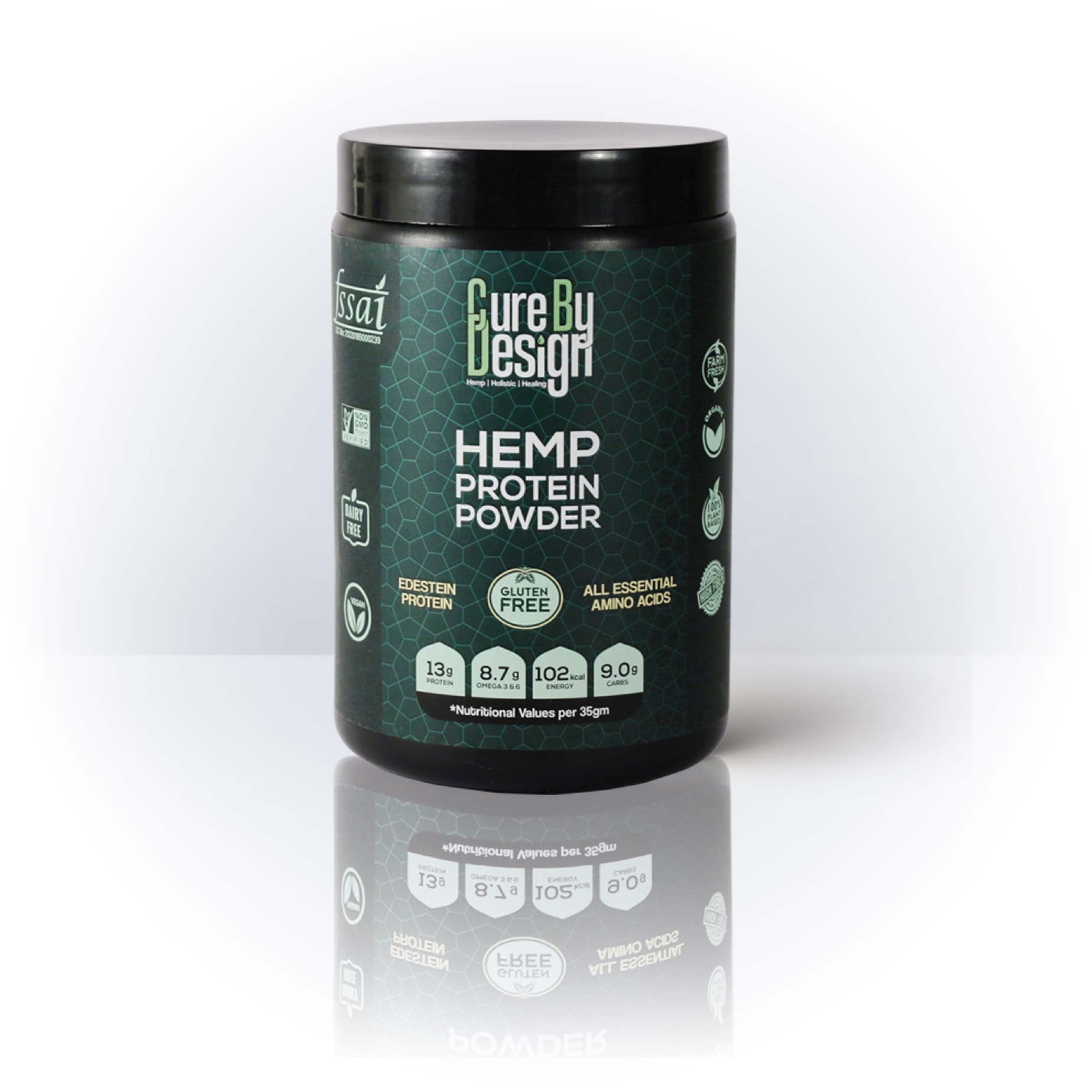 Cure By Design Hemp Protein Powder