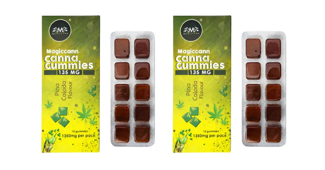 Magiccann Canna Gummies – Pina colada Premium Cannabis infused gummies