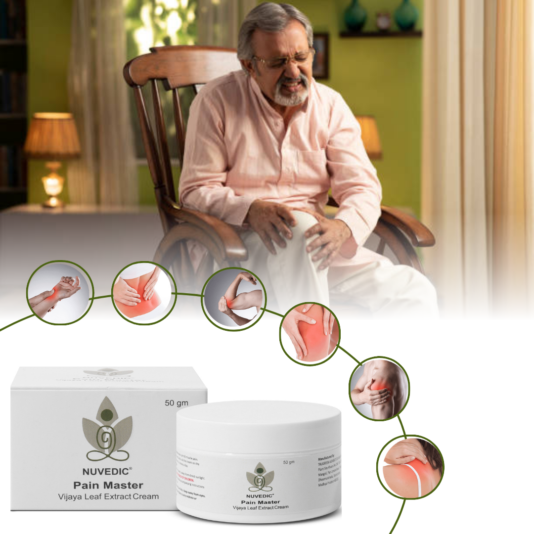 Nuvedic- Pain Master Vijaya Leaf Extract Cream 50gm