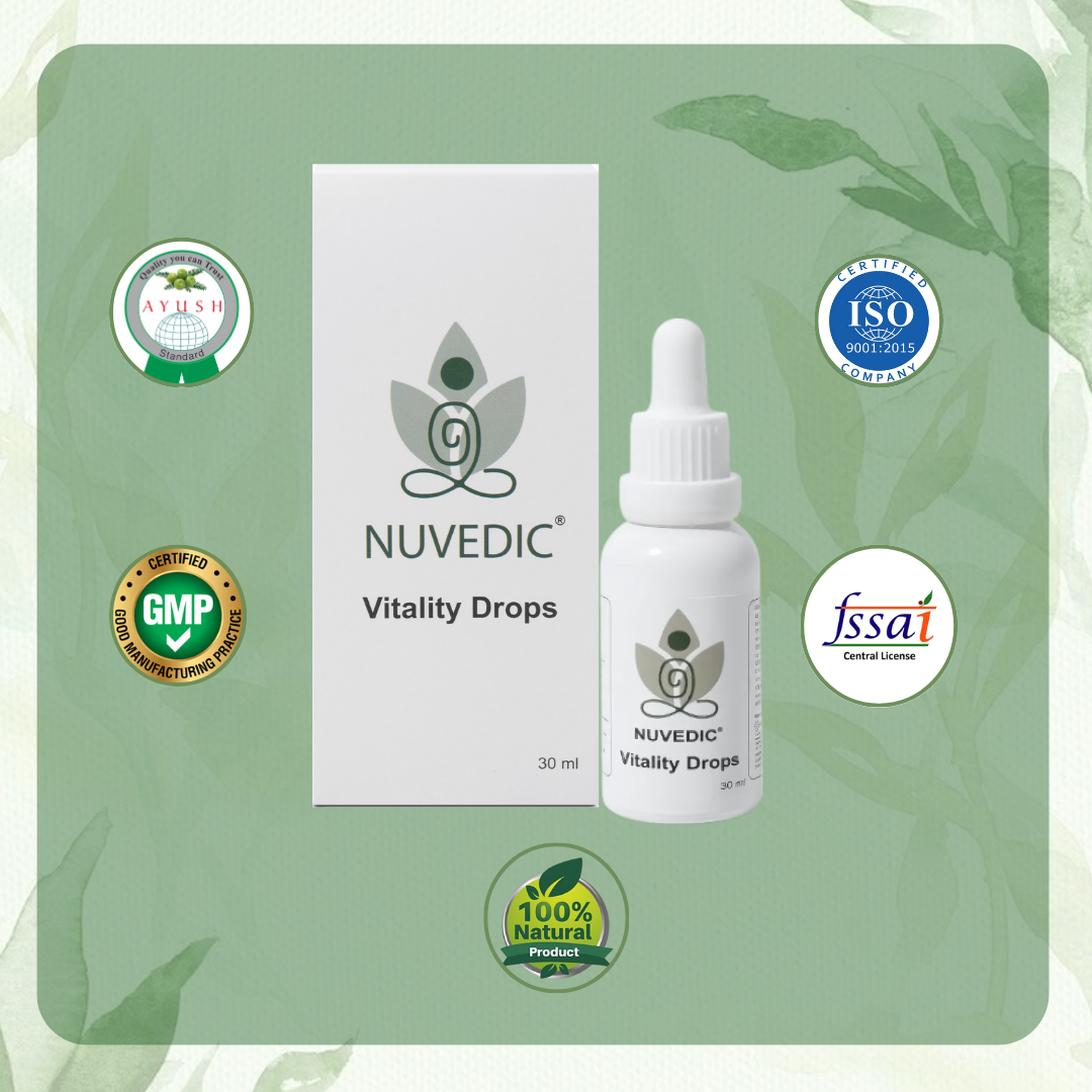 Nuvedic- Vitality Drops 30 ml | Cordyceps extract