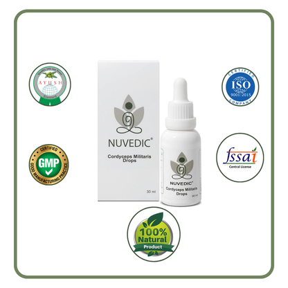 Nuvedic- Cordyceps Militaris Drops | Cordyceps Extract 30ml