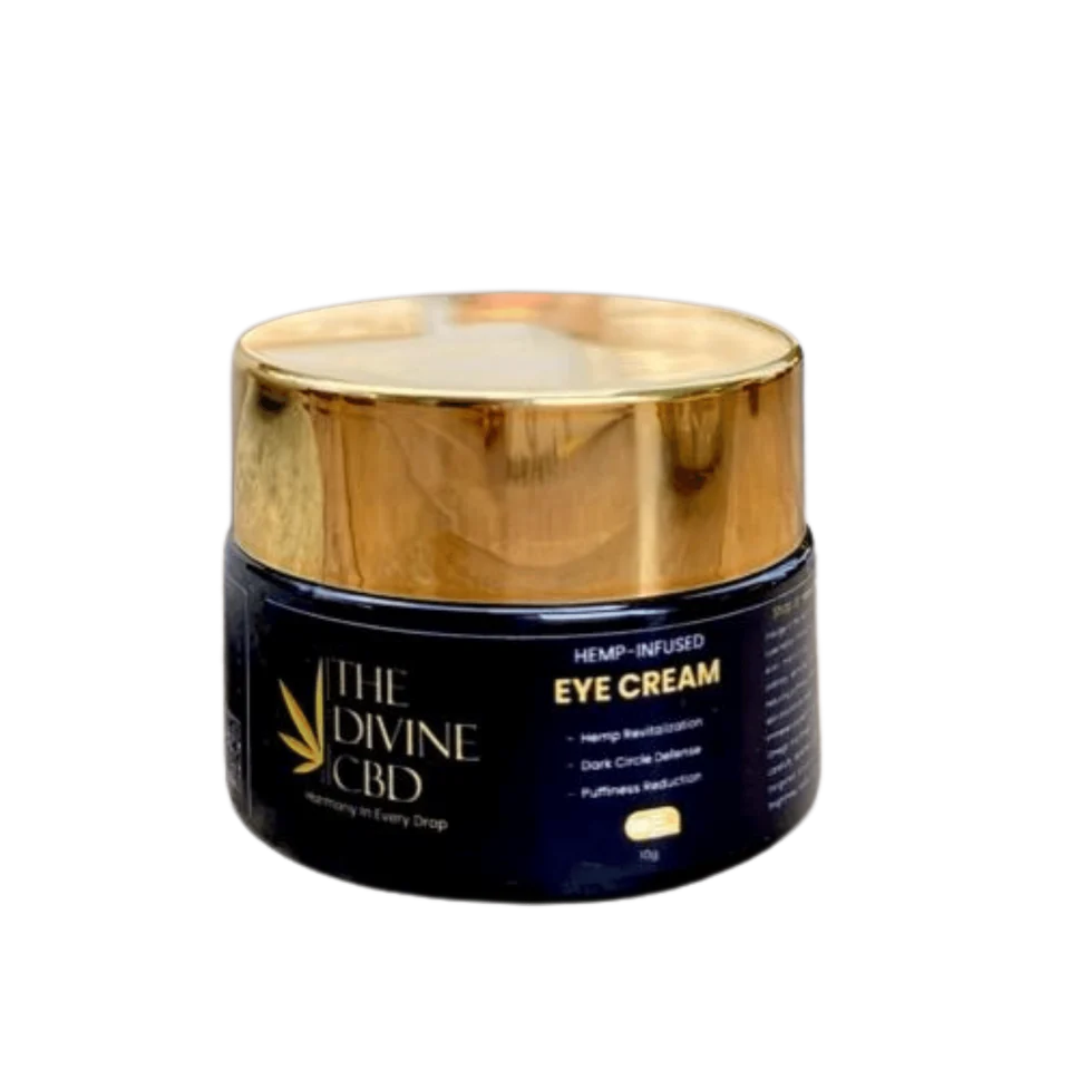 The Divine CBD- Luxe Hemp-Infused Eye Cream | Elegance for Your Expressive Eyes