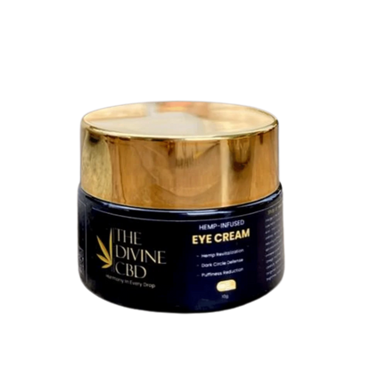 The Divine CBD- Luxe Hemp-Infused Eye Cream | Elegance for Your Expressive Eyes