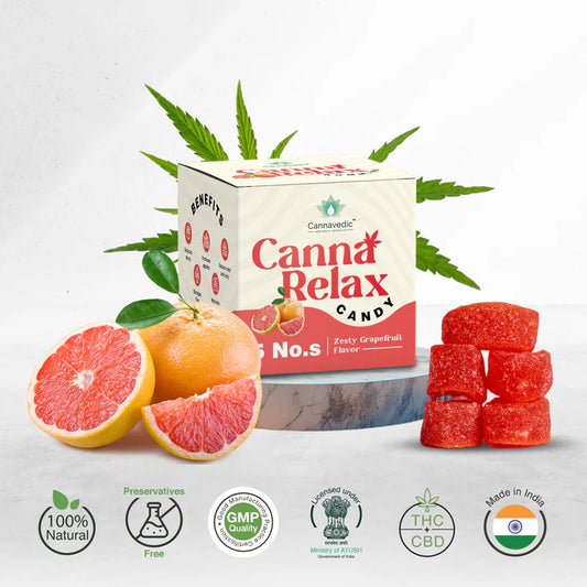 CannaRelax - Ayurvedic Vijaya Candy | Pack of 5 Candies | (2:1|THC:CBD) - 60mg/ Candy