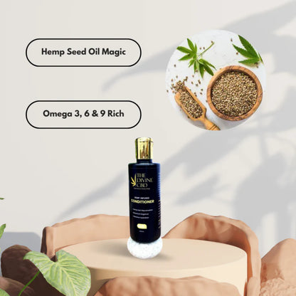 The Divine CBD- Hemp Infused Hair Conditioner | Elevate Your Haircare Ritual to Unprecedented Luxury