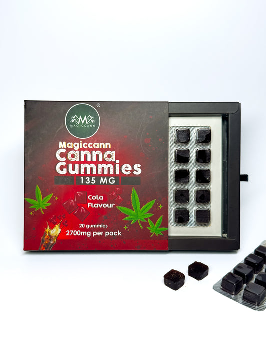 Magiccann Canna Gummies - Premium Cannabis infused gummies - Extra Strong : 2700Mg (135mg Each Gummy)