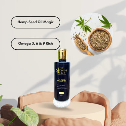 The Divine CBD- Hemp Infused Shampoo | Elevate Your Haircare Experience to a New Standard of Refinement