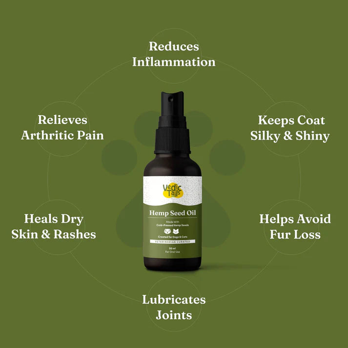 Vedic Tails Cold pressed Hemp Seed Oil 50ml