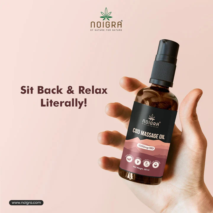 Noigra CBD Massage Oil - 1000mg CBD