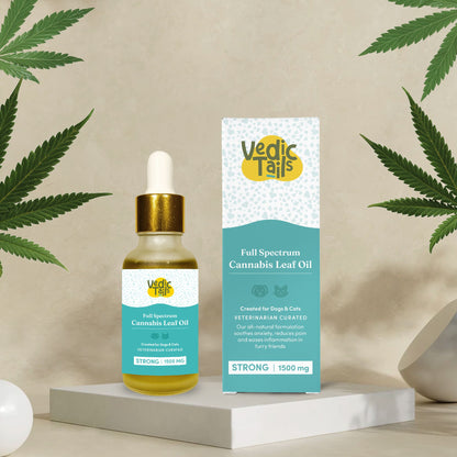 Vedic Tails Full Spectrum Cannabis leaf extract - Strong 30ml