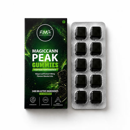 Magiccann Peak MEN Vitality Gummies Sexual desire | Stamina | 5400mg | 540mg Active Ingredients Per Gummy