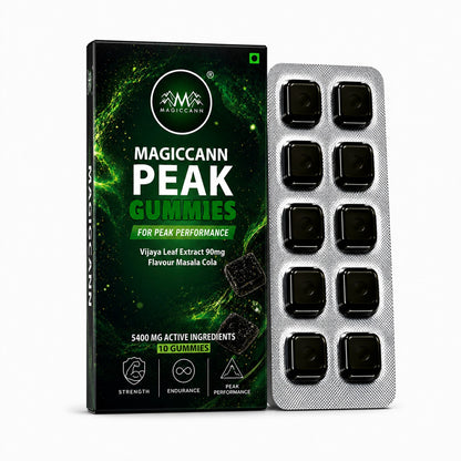 Magiccann Peak MEN Vitality Gummies Sexual desire | Stamina | 5400mg | 540mg Active Ingredients Per Gummy