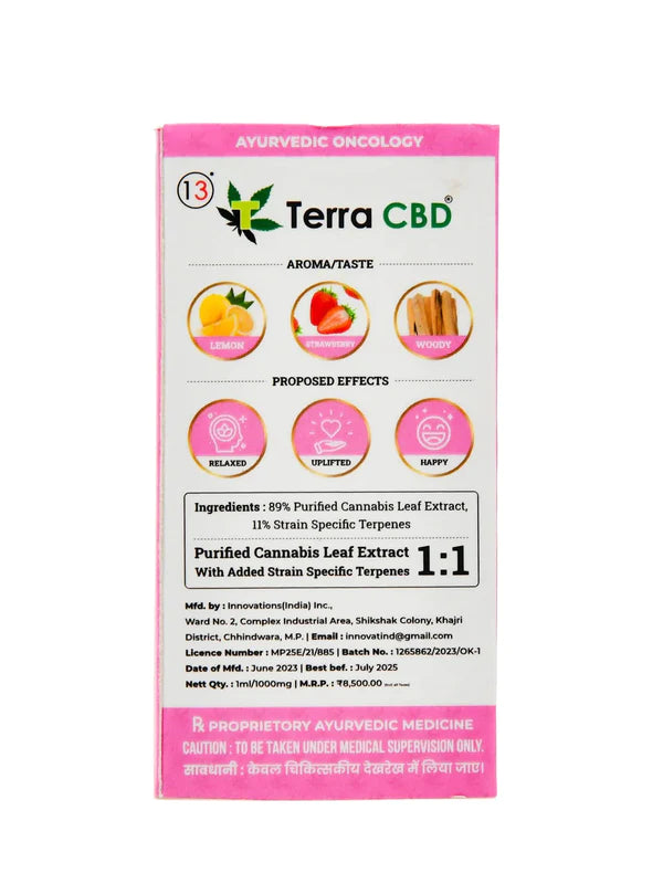 Terra CBD – Strain Specific Cannabis Extract – OG Kush 2ML