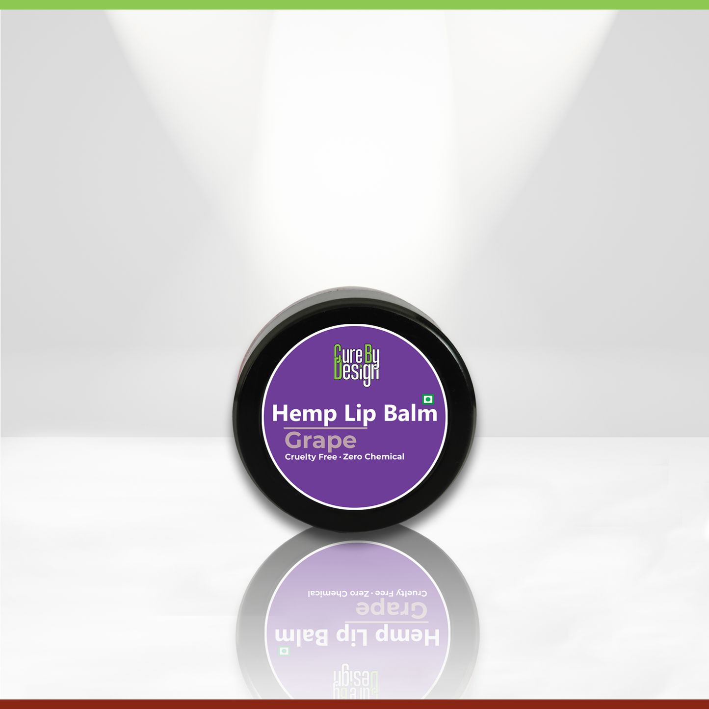 Cure By Design Hemp Lip Balm – Grape 8 gm