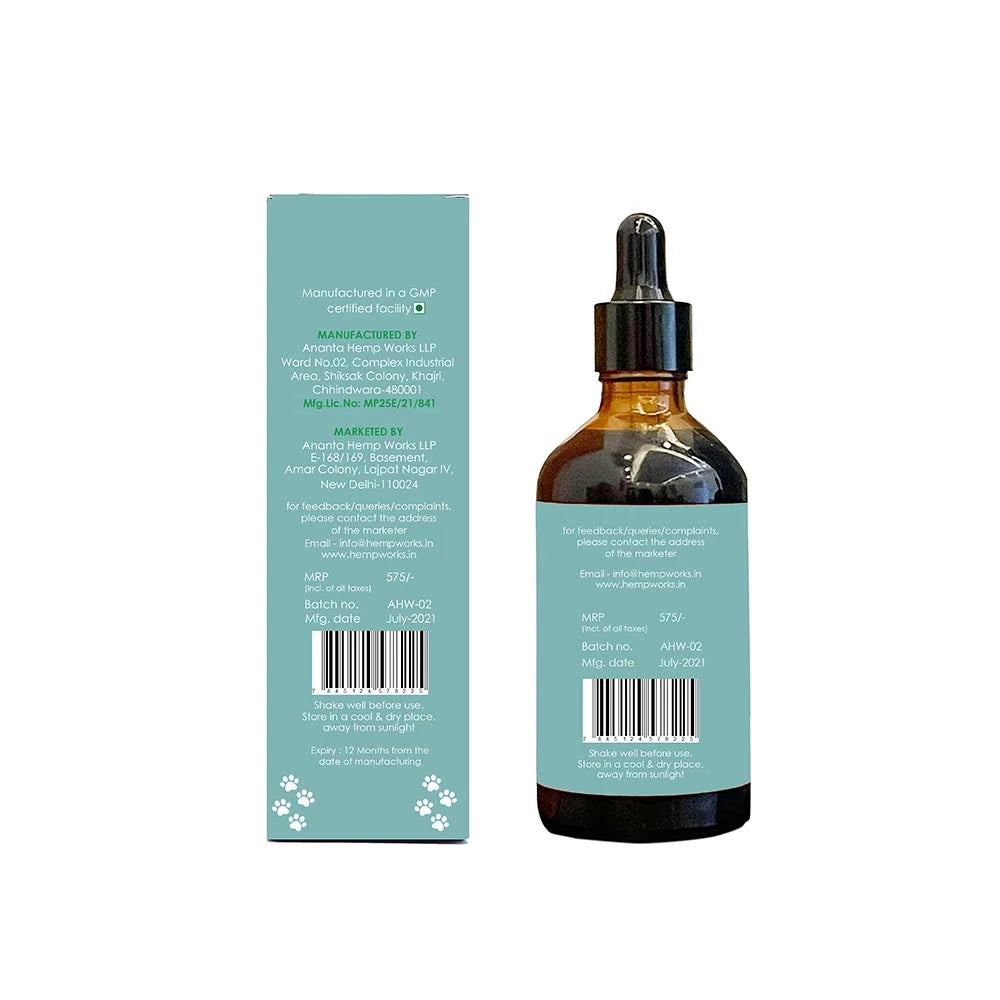 Ananta Cannaease Petwell, Hemp Seed Oil For Dogs