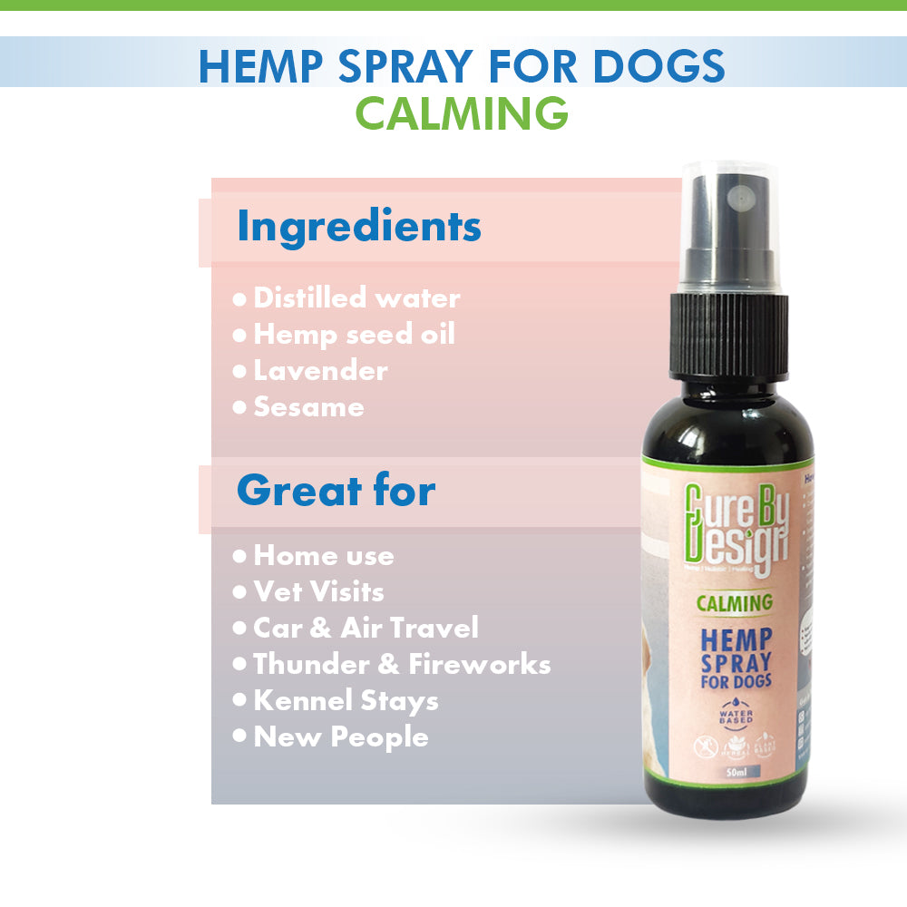 Cure By Design Hemp Calming Spray for Dogs