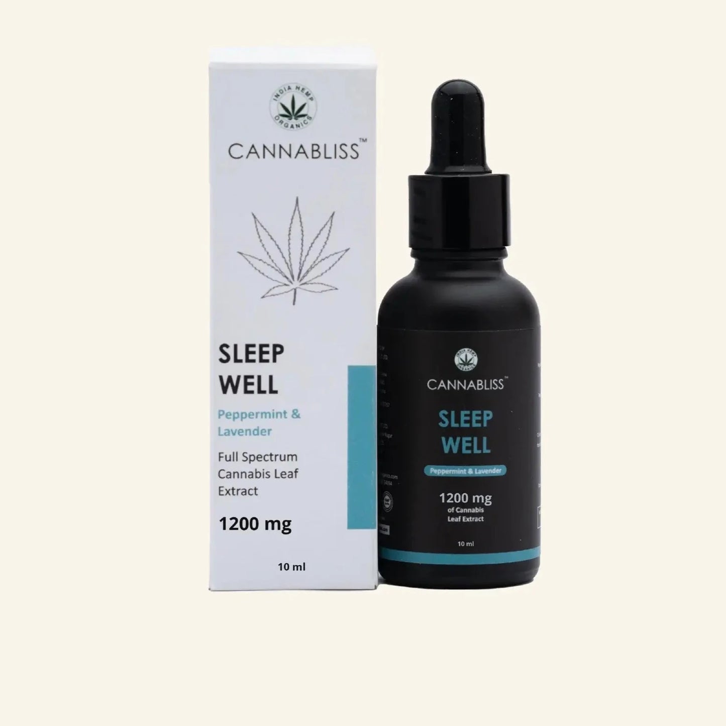 Cannabliss SLEEP WELL (with 12% Cannabis Leaf Extract + Lavender, Peppermint and Valerian Root)