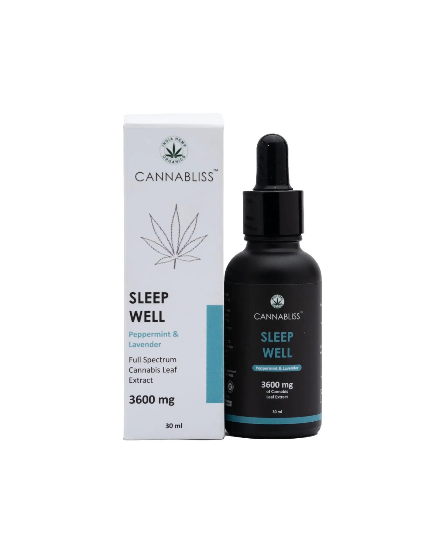 Cannabliss SLEEP WELL (with 12% Cannabis Leaf Extract + Lavender, Peppermint and Valerian Root)